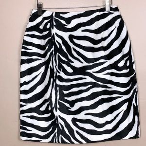 Focus 2000 faux zebra fur mini skirt P043